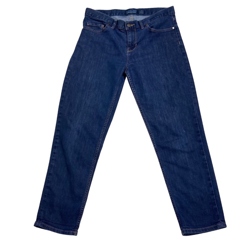Patagonia Womens Boyfriend Jeans 28 Dark Wash Organic Cotton Straight Leg Pants